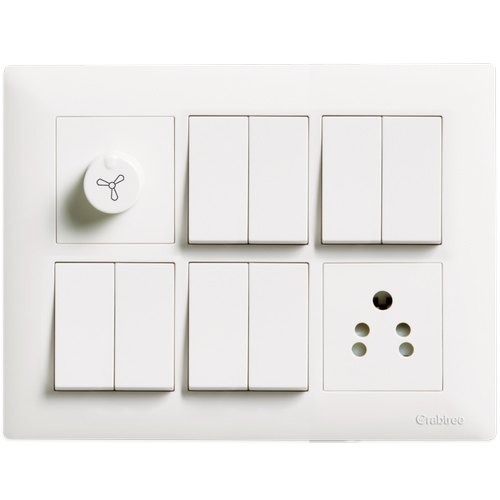 Modular Switch Plate 6A — Authorized Distribution & Electrical Supply Pune